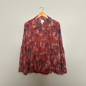 Knox Rose Floral Blouse Boho